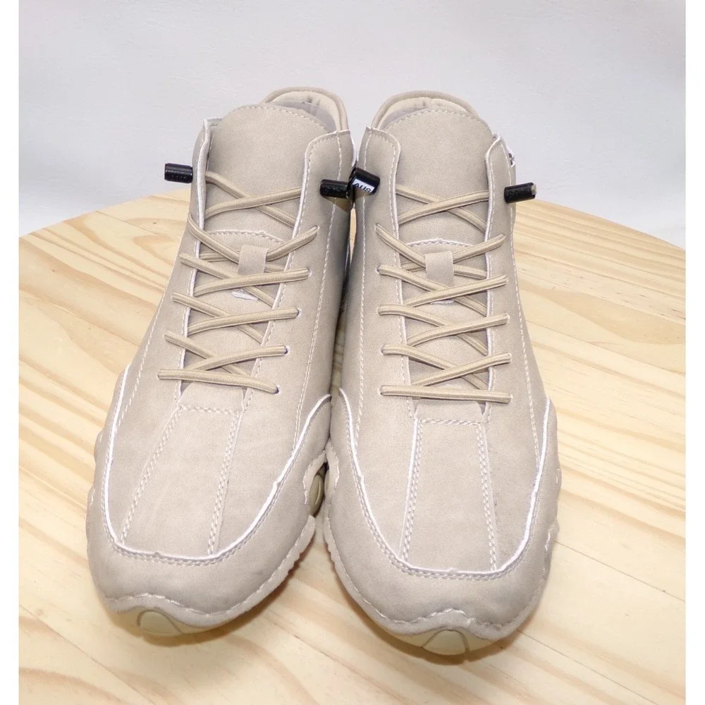 Salkin Minimalist Barefoot Boots Mens Beige Size 40 Ankle Height Leather Adj.
